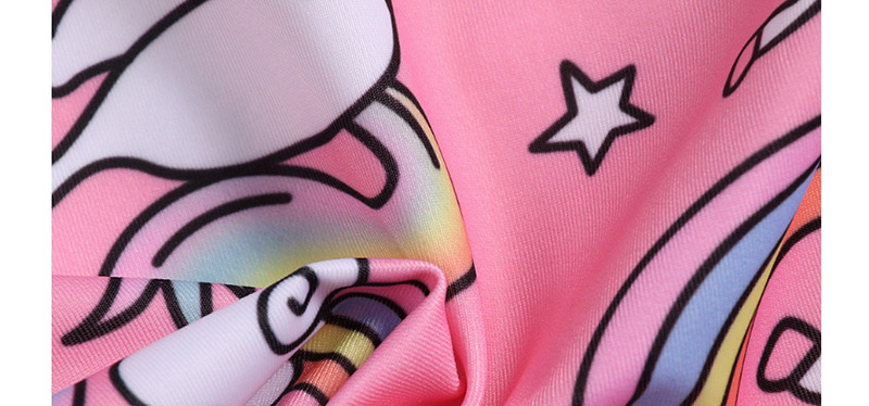 Fashion Pink Rainbow Pegasus One-piece Swimsuit,Kids Swimwear