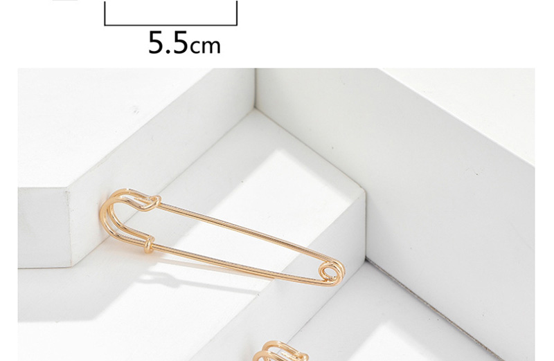 Fashion Golden Geometric Alloy Paper Clip,Stud Earrings