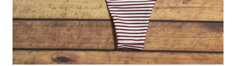 Fashion Red Striped Printed Sling Split Biniki,Bikini Sets