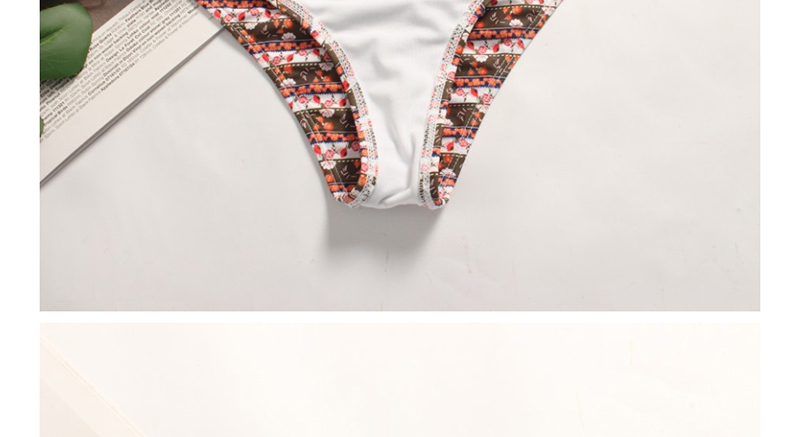 Fashion Color Floral Print Split Bikini,Bikini Sets