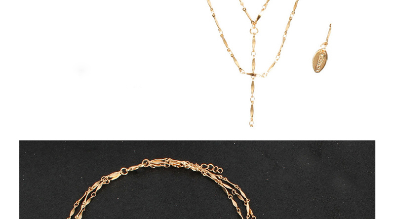 Fashion Golden Multi-layer Spliced ??necklace,Multi Strand Necklaces