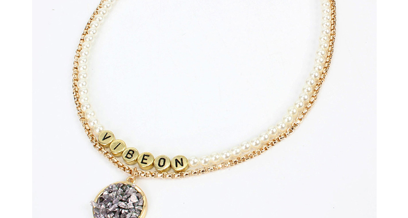 Fashion Golden Alloy Letter Word Necklace,Multi Strand Necklaces