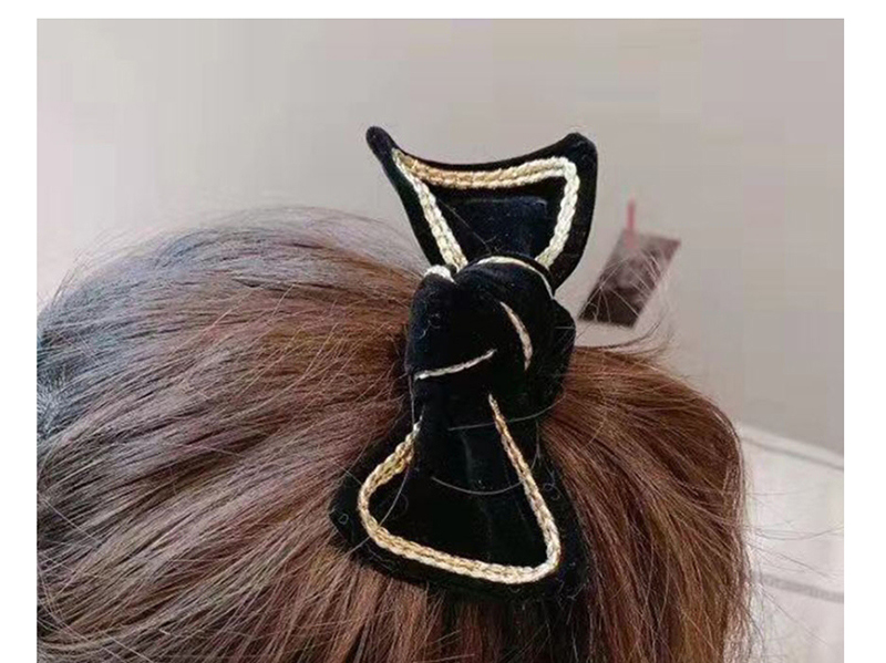 Fashion Black Hair Ring Velvet Bow Hair Accessory,Hair Ring