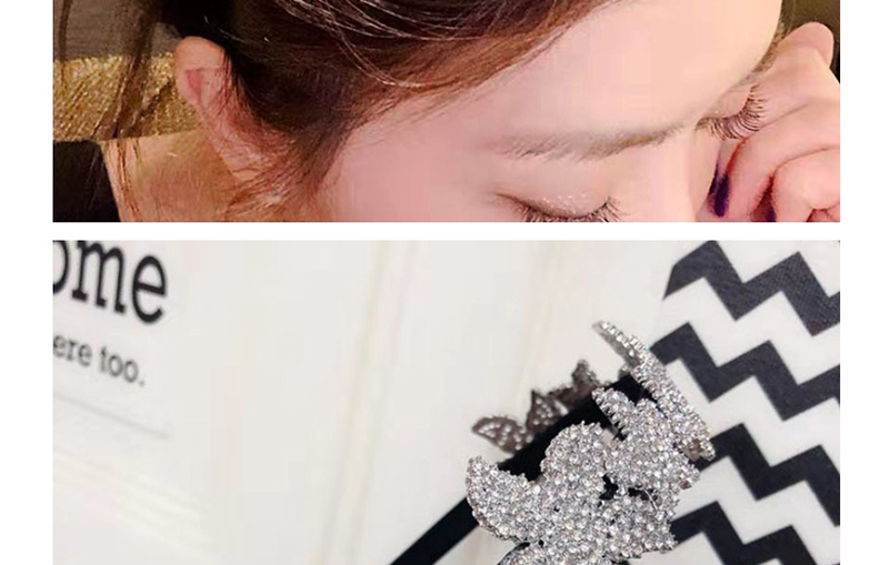 Fashion Silver Snowflake Full Diamond Hair Hoop,Head Band