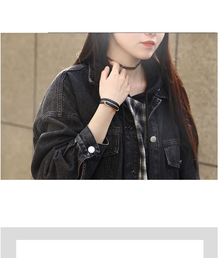 Fashion Snake Grey Serpentine Leather Alloy Dual Use Bracelet,Fashion Bracelets