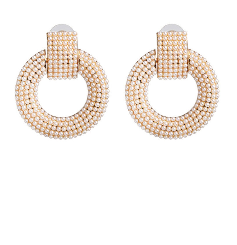 Fashion Pearl Pearl Round Earrings,Drop Earrings