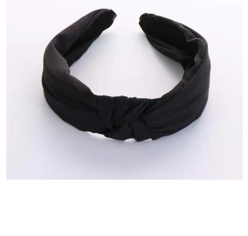 Fashion Black Cross-knotted Wide-edged Headband,Head Band