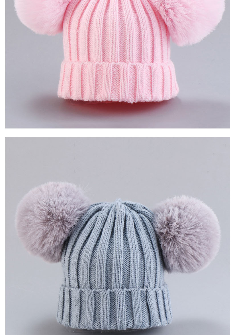 Fashion Hat-gray Thread Wool Ball Wool Hat,Children