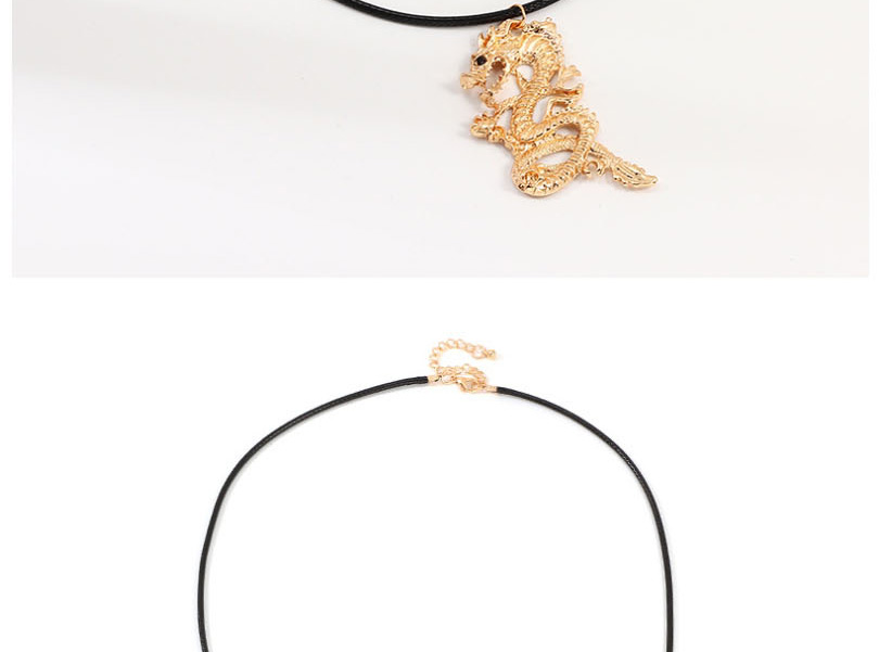 Fashion Golden Zodiac Dragon Necklace,Pendants