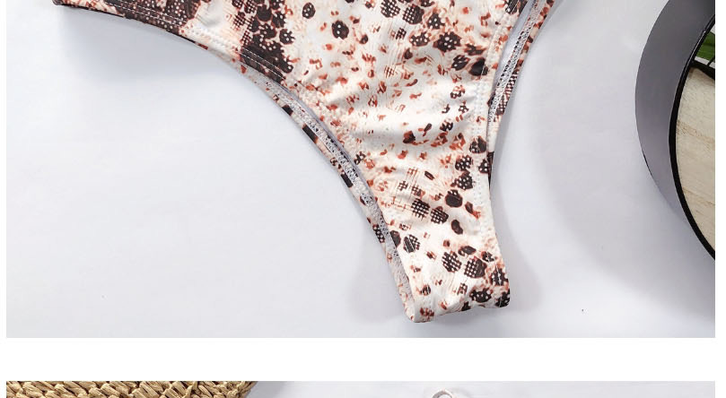 Fashion B35w Snake Pattern Snakeskin Underwire Belt Buckle Split Swimsuit,Bikini Sets