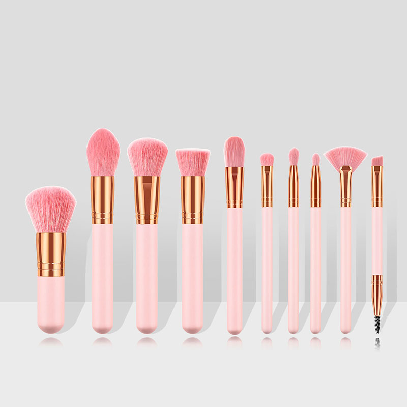 Fashion Pink Gold Single Pink Hair Foundation Brush,Beauty tools