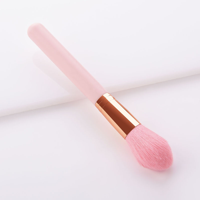 Fashion Pink Gold Single Pink Hair Foundation Brush,Beauty tools