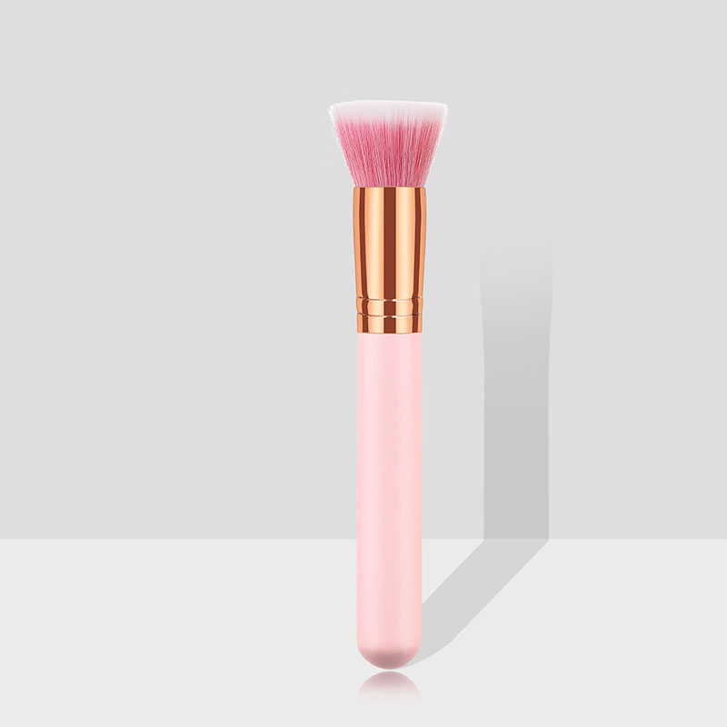 Fashion Pink Gold Single Powder White Hair Small Round Head Brush,Beauty tools