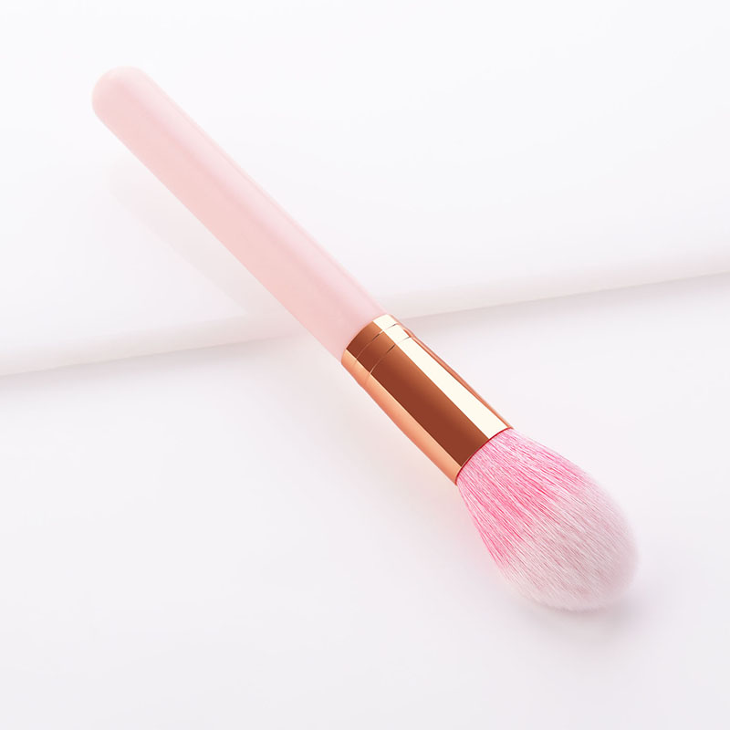 Fashion Pink Gold Single Powder White Hair Slant Eyeshadow Brush,Beauty tools