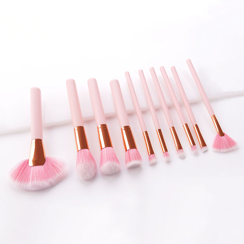 Fashion Pink Gold Single Powder White Hair Loose Powder Brush,Beauty tools