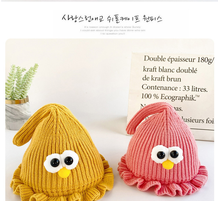 Fashion Pink Fungus Eye Baby Hat,Children
