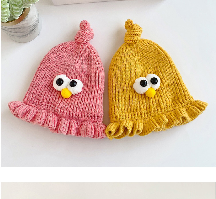 Fashion Yellow Fungus Eye Baby Hat,Children