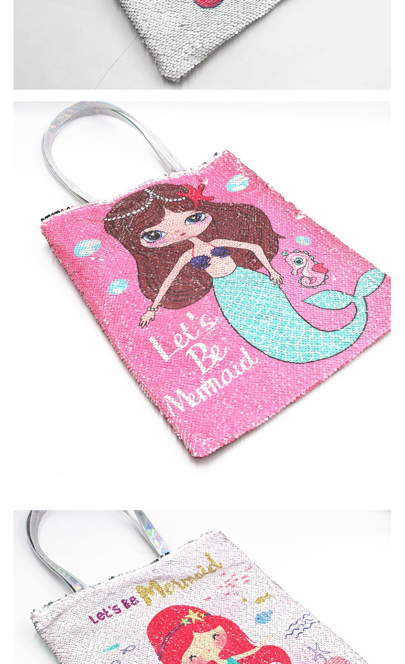 Fashion The Little Mermaid Mermaid Sequin Crossbody Bag,Messenger bags