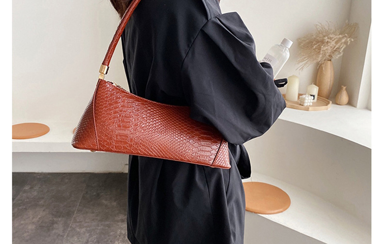 Fashion Brown Crocodile Shoulder Bag,Messenger bags