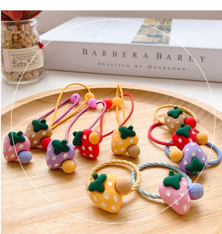 Fashion Pink Strawberry-pull The Rope Strawberry Hit Color Children