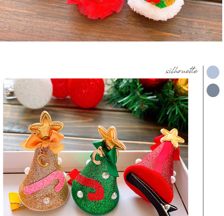Fashion Golden Hat-bow Christmas Hat Bow Bell Child Hairpin,Kids Accessories