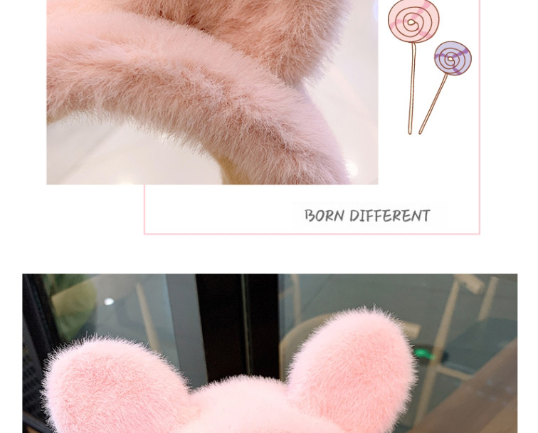 Fashion Pink Kitten Ears Plush Children