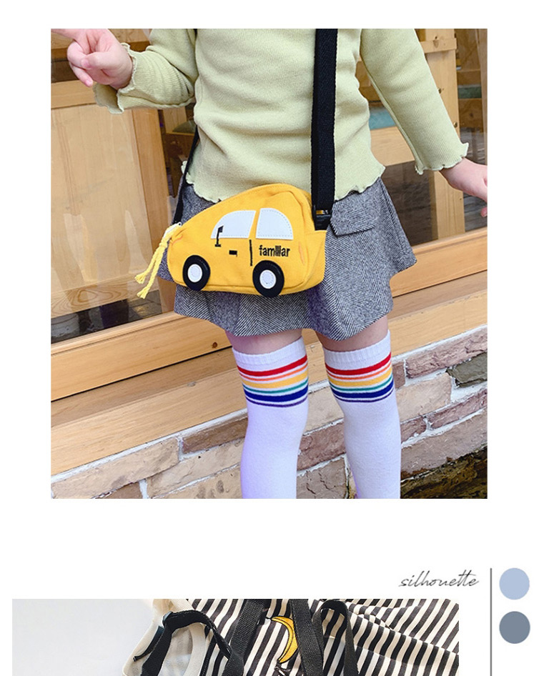 Fashion Green Stitched Contrast Car Children Shoulder Bag,Kids Accessories