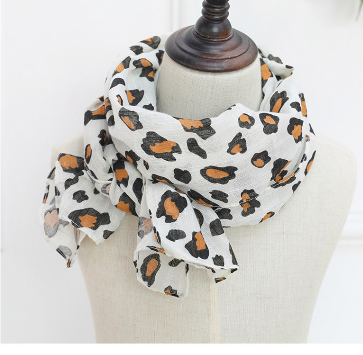 Fashion Rose Pink Leopard Print Scarf,Thin Scaves