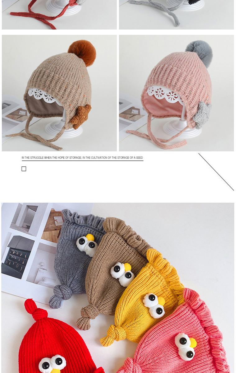 Fashion Chocolate Color Bow Bear Baby Hat,Children