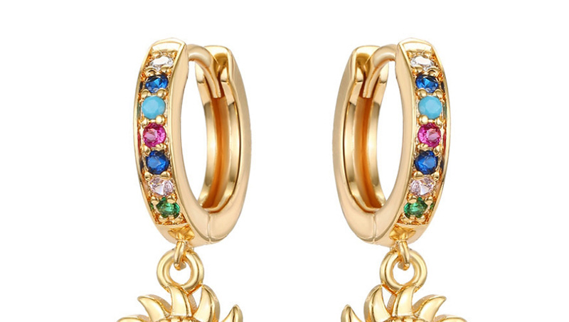 Fashion Color Diamond Star Earrings,Earrings