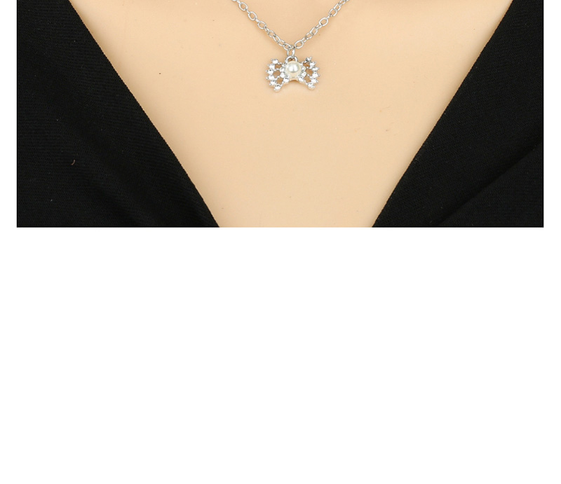 Fashion Hollow Stars Openwork Star Necklace With Pearls And Diamonds,Multi Strand Necklaces