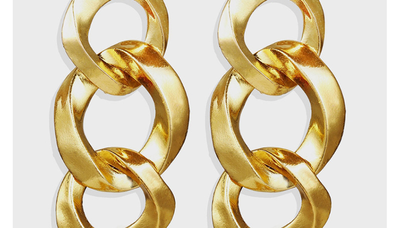 Fashion Golden Metal Chain Earrings,Drop Earrings