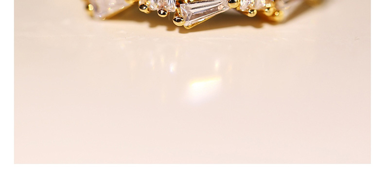 Fashion Golden Geometric Diamond Open Ring,Fashion Rings