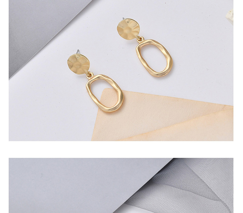 Fashion Golden Irregular Geometric Stud Earrings,Drop Earrings