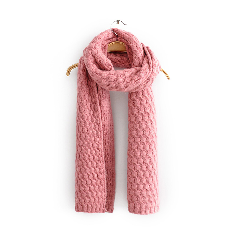 Fashion Haze Blue Pineapple Knitted Scarf,Thin Scaves