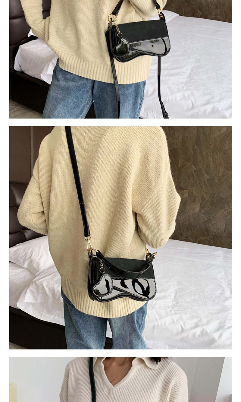 Fashion Green Geometric Love Panel Crossbody Shoulder Bag,Shoulder bags