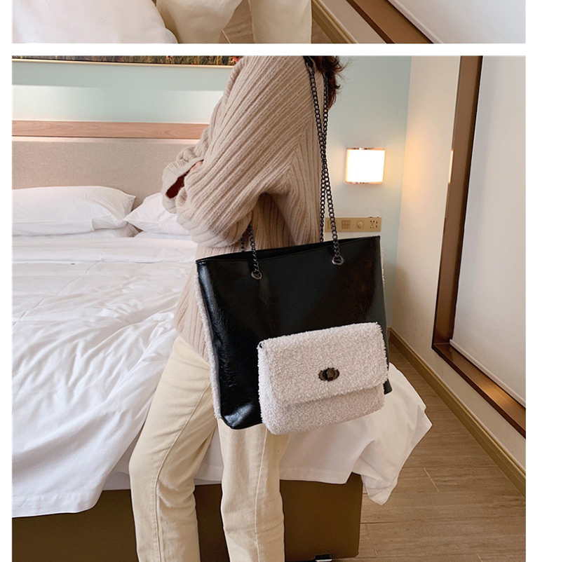 Fashion Khaki Panel Lambskin Chain Shoulder Bag,Messenger bags
