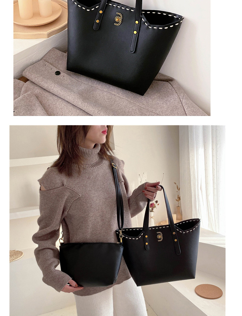 Fashion Black Embroidered Shoulder Bag,Messenger bags