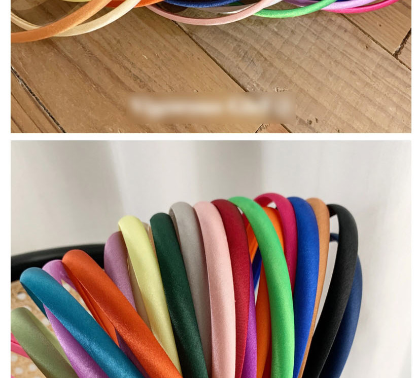 Fashion 泫 雅 色/5 Pack Satin-trimmed Hairband Set,Head Band