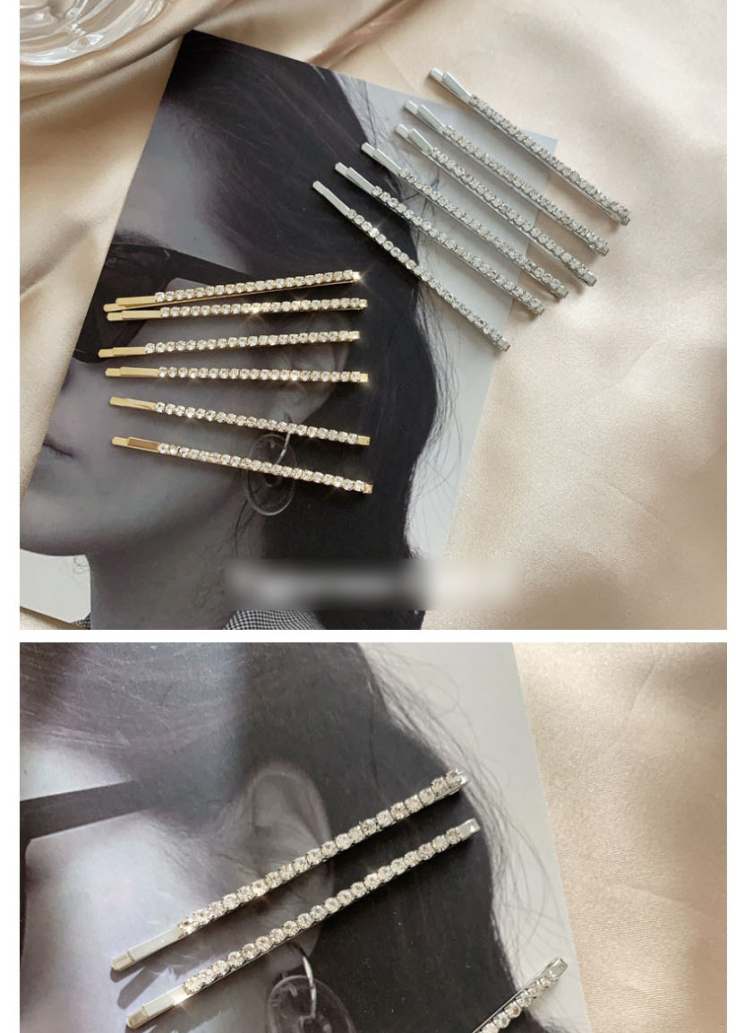 Fashion Silver 1 Pair Diamond Hairpin,Hairpins
