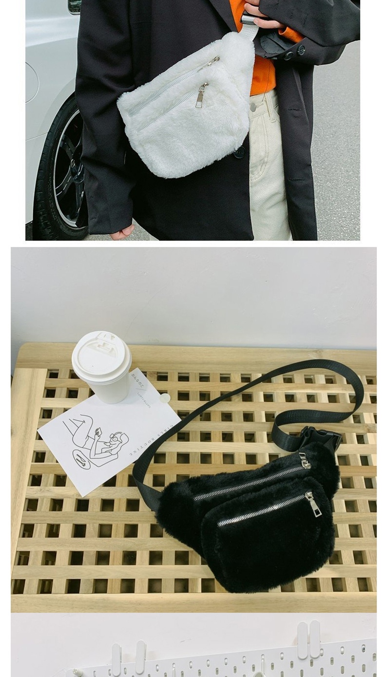 Fashion Black Lambskin Zip Cross Body Bag,Shoulder bags