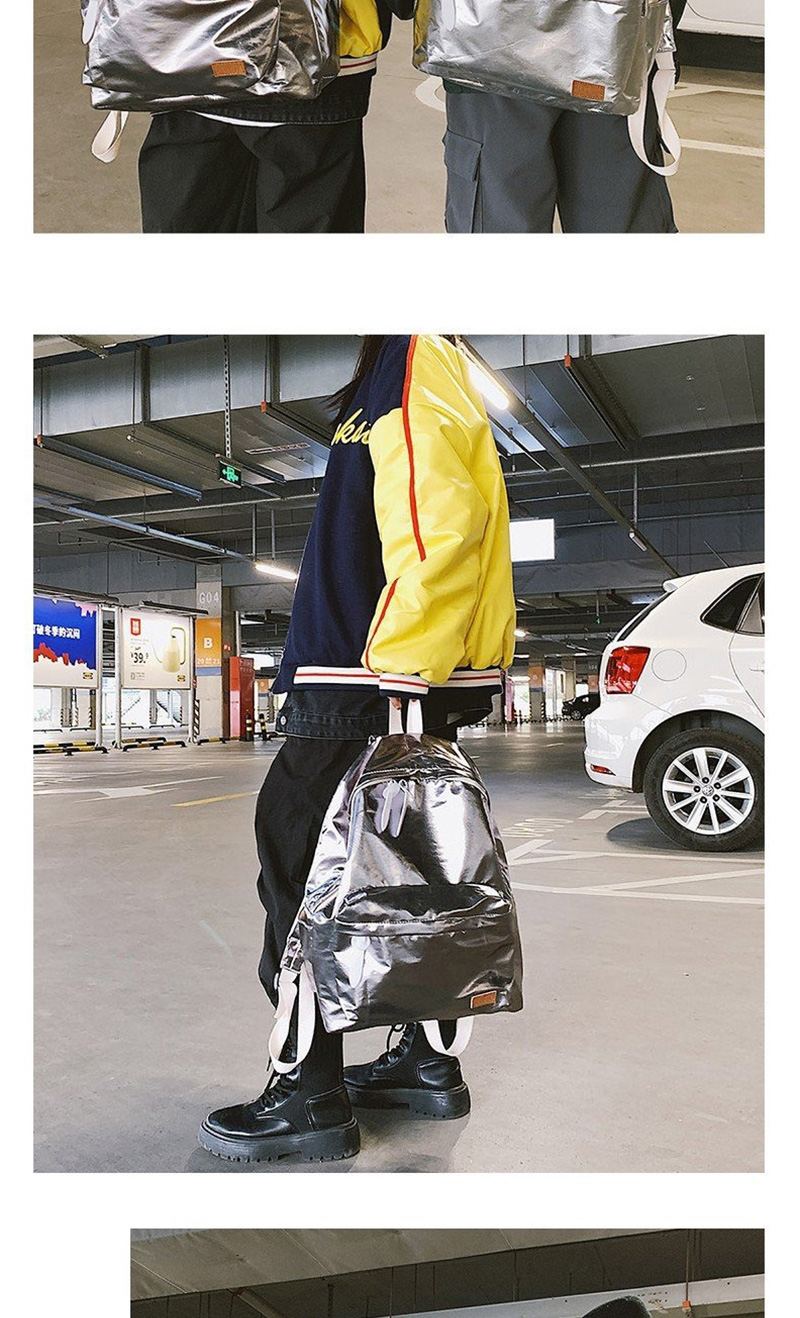 Fashion Light Grey Reflective Backpack,Backpack