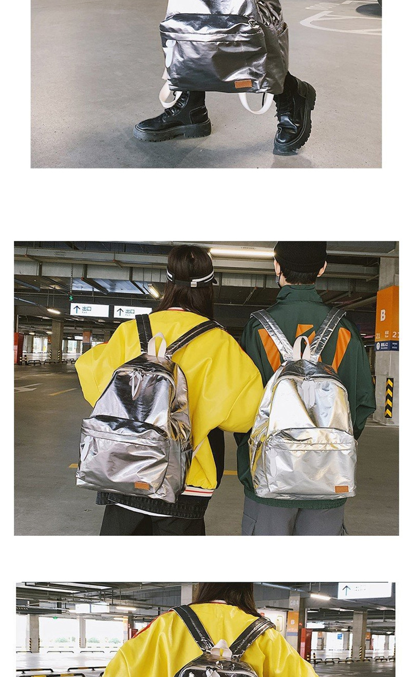 Fashion Dark Gray Reflective Backpack,Backpack