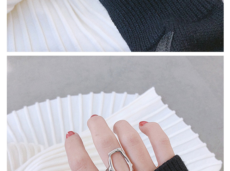 Fashion Silver Hollow Section (opening) Irregular Openwork Geometric Open Ring,Fashion Rings