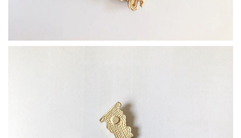 Fashion Golden Embossed V-shaped Hair Clip,Hairpins