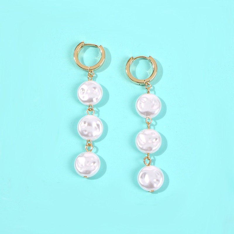 Fashion Round Leaf White Diamond C-shaped Earrings With Diamonds,Stud Earrings