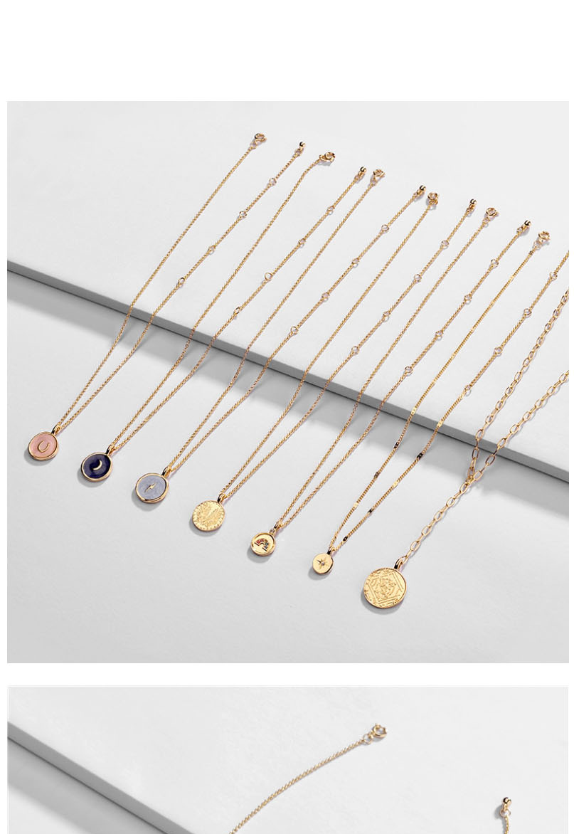Fashion Golden Alloy Diamond Rainbow Necklace,Pendants