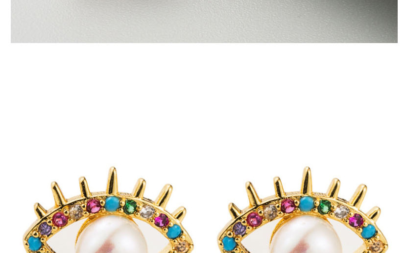 Fashion Color Diamond Eyelash Eyelash Earrings,Earrings