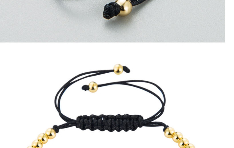 Fashion Color Bronze Bead Pulling Bracelet With Diamond Drop Oil Eyes,Bracelets