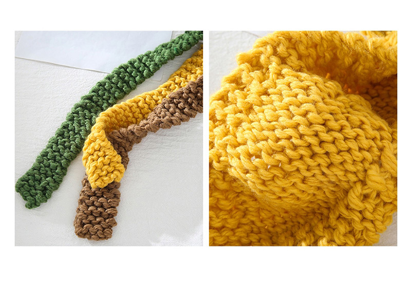 Fashion Yellow Frog Frog Wool Big Eyes Knitted Hat,Knitting Wool Hats